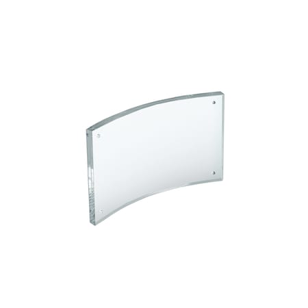 Azar Displays Curved Magnetic Acrylic Sign Holder 6"W X 4"H, PK2 252930